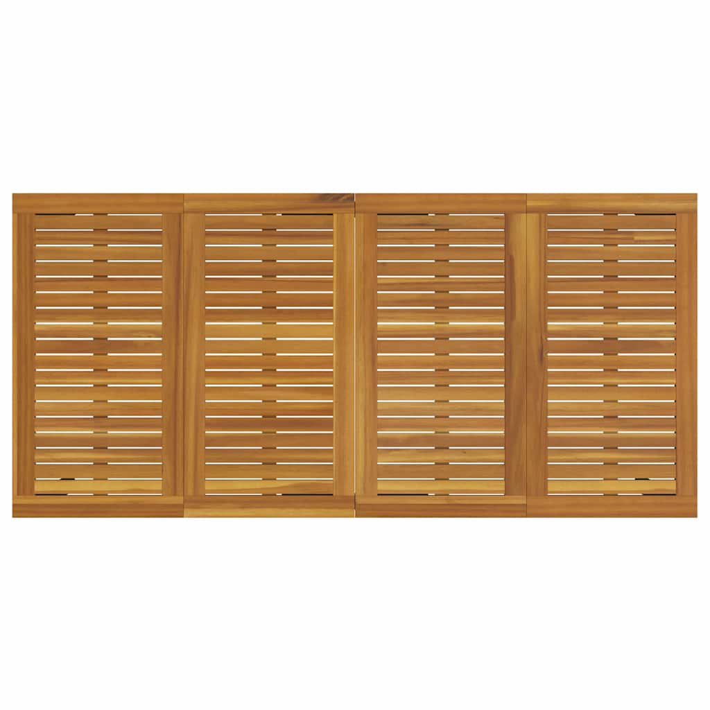 Garden Dining Set 7 pcs Grey and Brown 200 x 100 x 75 cm